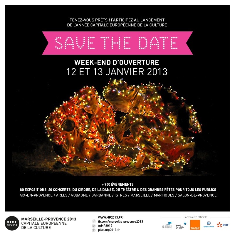 Save the date de La capitale européenne de la culture 2013