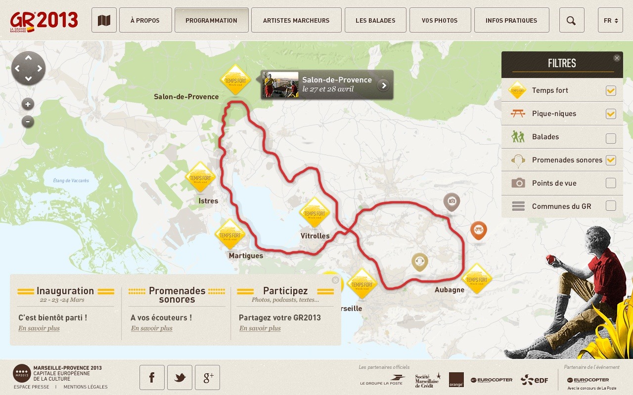 Conception & Webdesign pour le GR2013