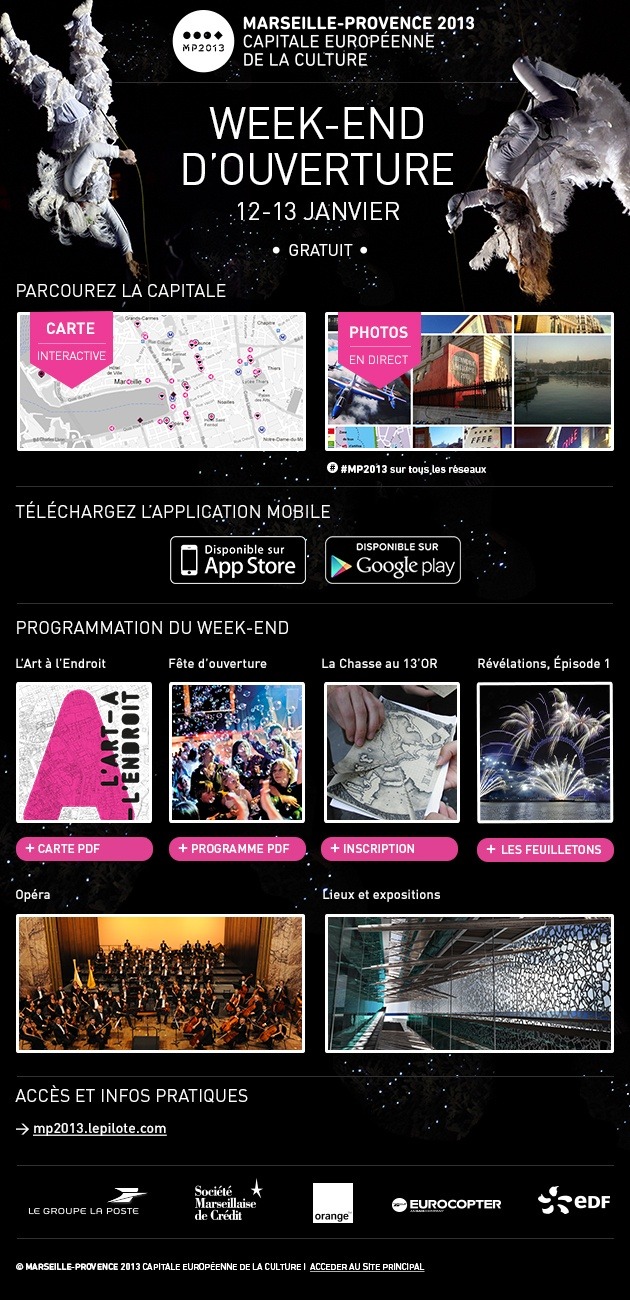 Mailing Week-end d'ouverture Mp2013