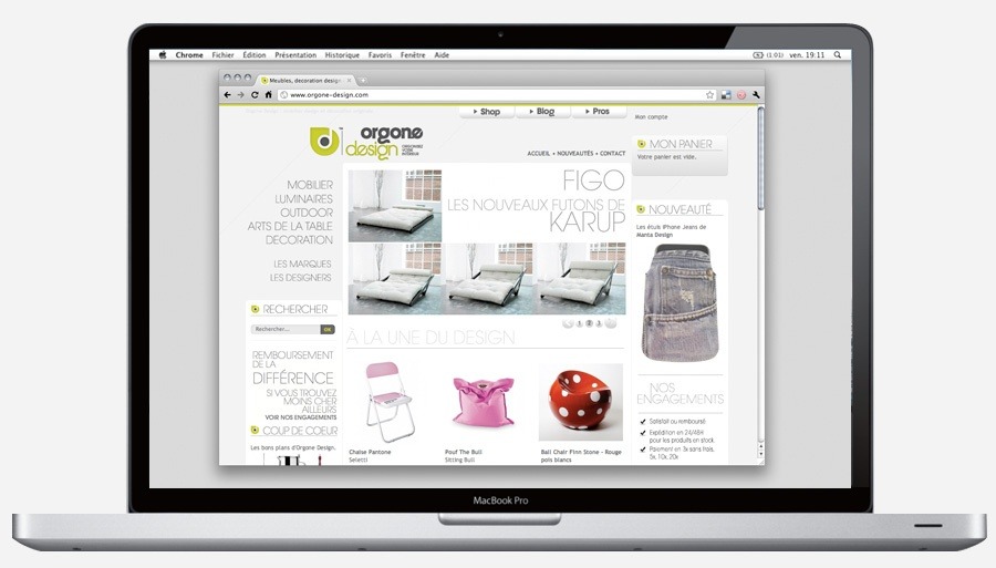 Orgone Design - Website - Programmation